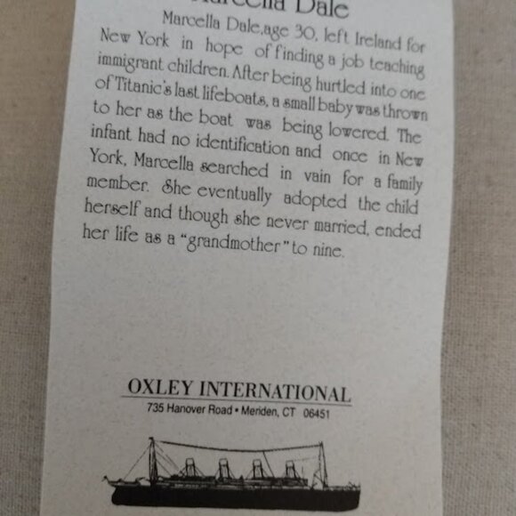 Women of the Titanic brooch/pin. - Picture 2 of 3